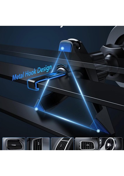 HT-A35 Araç Içi Cep Telefonu Tutucu Manyetik Tutucu Magsafe Ayarlanabilir Mıknatıslı Metal Tutucu iPhone 14/14 Pro/14 Pro Max indirimleri
