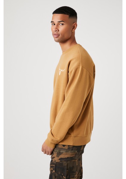 Till Sunsets End Grafikli Örme Sweatshirt