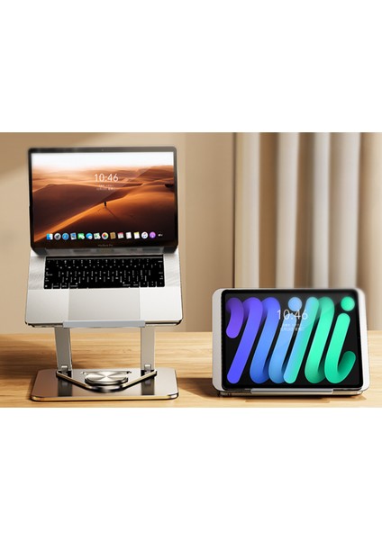 Tablet-Laptop,ipad Stand Standı (720°+360° Başlık-Yüksek Dereceli Çelik+Yoğunluklu Mekanik Çekirdek) fiyatları