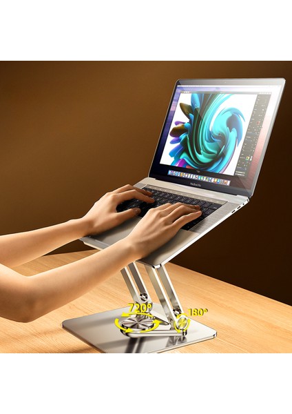 Tablet-Laptop,ipad Stand Standı (720°+360° Başlık-Yüksek Dereceli Çelik+Yoğunluklu Mekanik Çekirdek) modelleri