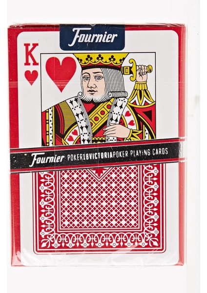 Fournier Poker Oyun Kartları Nº 18, Standart Endeks-Kırmızı indirimleri