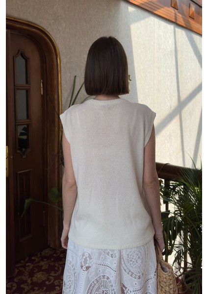 Orj Triko Süveter- Ekru indirimleri