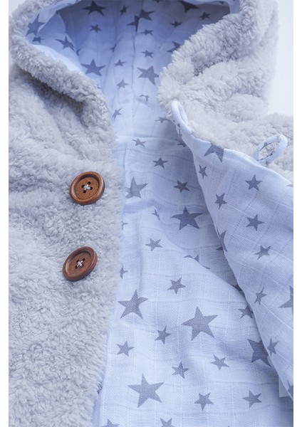 x Ipek Atlaskız Erkek Bebek Kapüşonlu Peluş Ceket modelleri