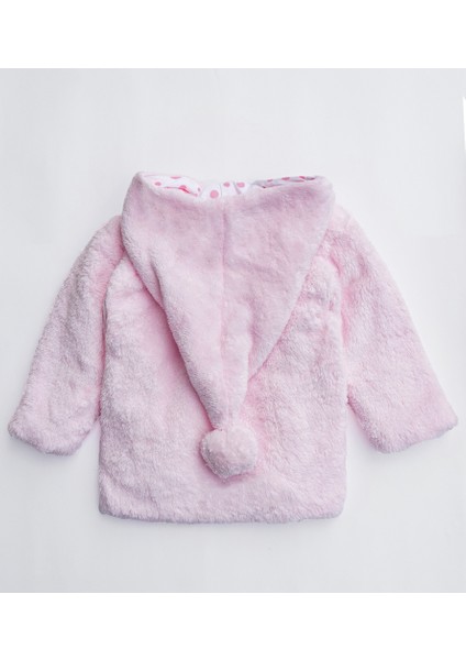 x Ipek Atlaskız Erkek Bebek Kapüşonlu Peluş Ceket