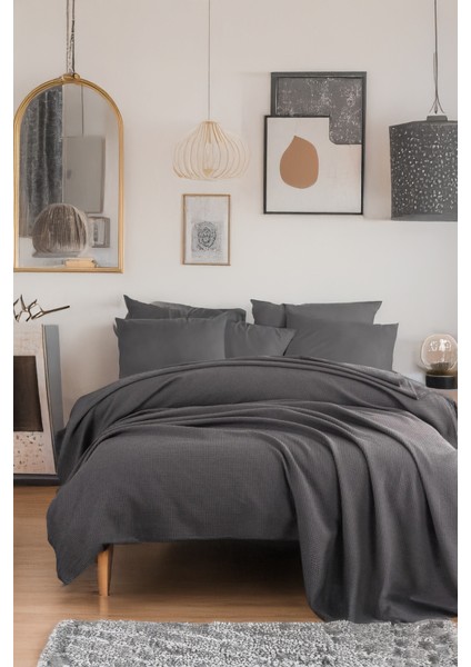 Ecocel Pike Örtü Battal King 240X230CM Karde Antrasit