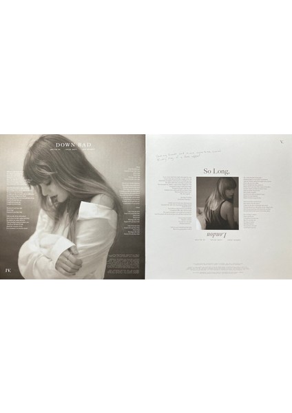 Taylor Swift The Tortured Poets Department 2 Plak