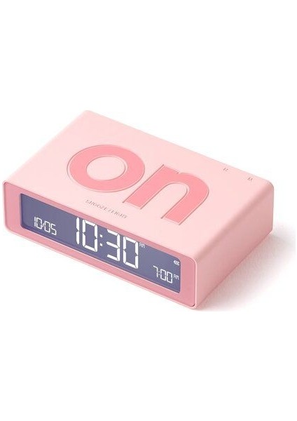 Flip Mini Şarj Edilebilir Alarm Saat Pembe fiyatları