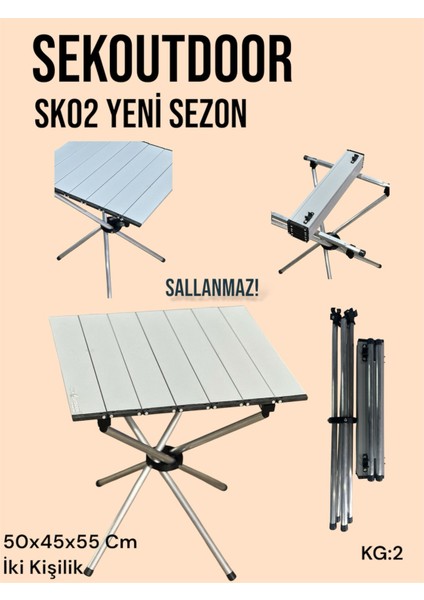 SK02+ Alüminyum Katlanır Kamp Masası fiyatları