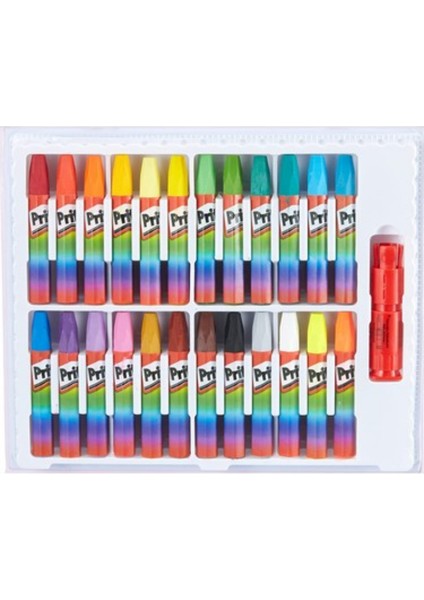 24 Renk Çantalı Pastel Boya Tutaca ve Kalemtraş Hediyeli Pritt fiyatları