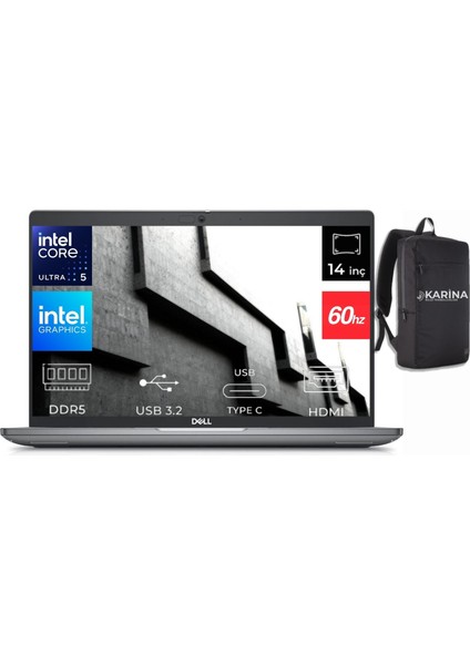 Latitude 5450 Ultra 5 135U N009L545014U-038 40GB 2tb Intel Graphics Windows 11 Pro 14" Full Hd Taşınabilir Bilgisayar