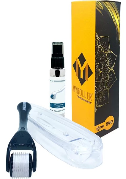 Dermaroller Titanyum 540 İğneli Saç Yüz Vücut Derma Roller