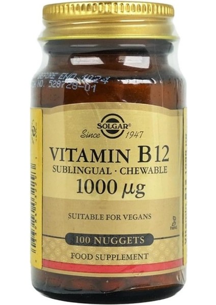 Vitamin B12 1000 mcg 100 Tablet
