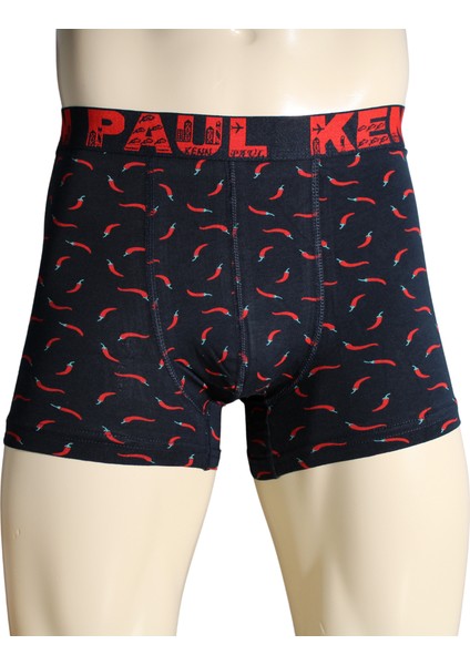 2'li Erkek Desenli Pamuklu Lüks Boxer
