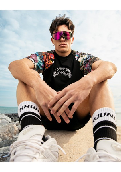 All The Shark Raglan Over T-Shirt, %100 Pamuk, 230 Gr/m² Amerikan Jarse