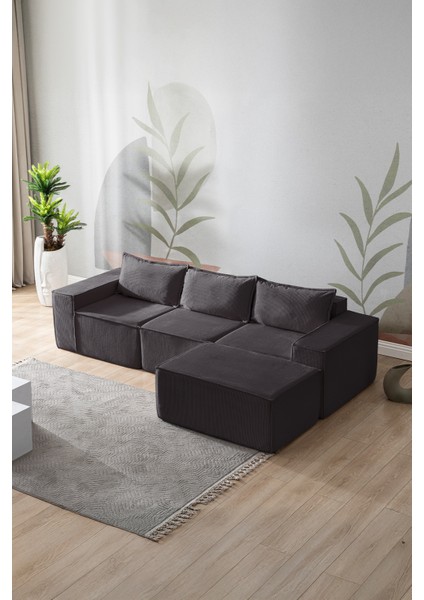 Puzzle Koltuk Tamamen Sünger Minimalist 4 Lü Koltuk
