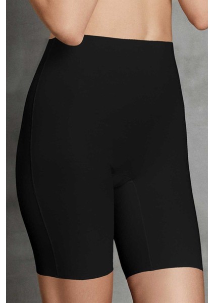 Kadın Siyah Supima Iz Yapmaz Yüksek Bel Şekillendirici Tayt 8334