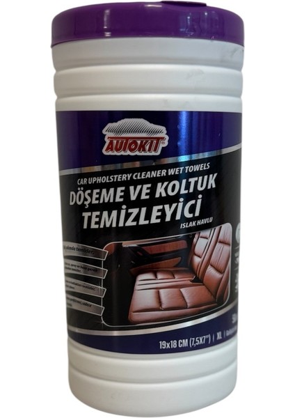 Döşeme ve Koltuk Temizleyici Islak Havlu Plastik Kutu 50' Li
