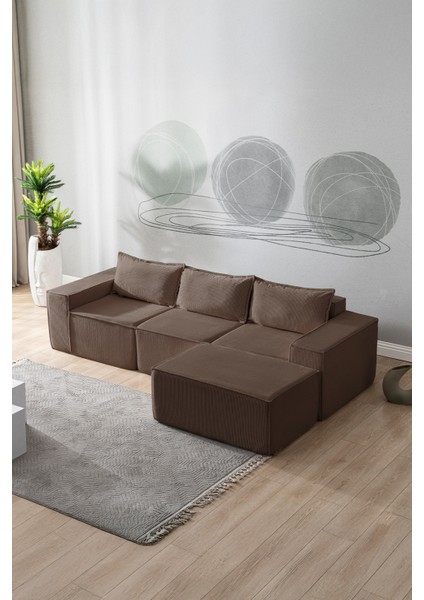 Puzzle Koltuk Tamamen Sünger Minimalist 4 Lü Koltuk modelleri