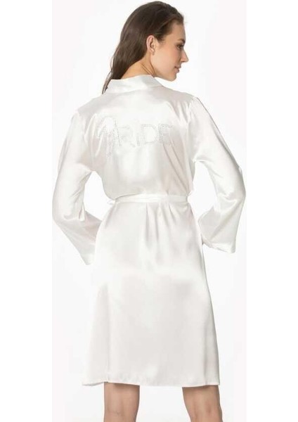 Saten Taşlı Bride Gelin Sabahlık 1000 fiyatları