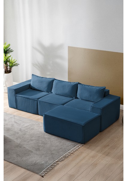 Puzzle Koltuk Tamamen Sünger Minimalist 4 Lü Koltuk