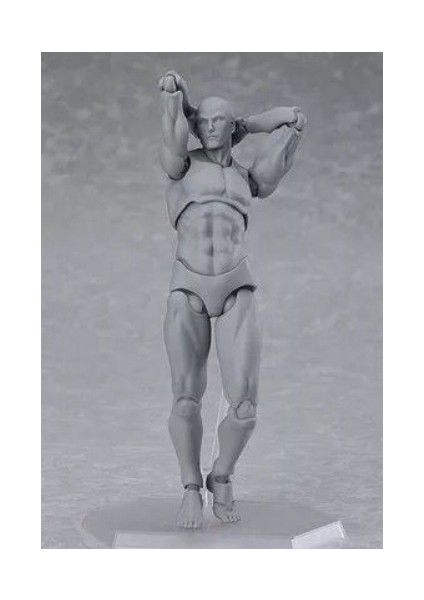 Boyama Vücut Figma Gençlik Versiyonu 2.0 Vücut El Modeli Cilt Gümüş Gri Erkek ve Kadın Hareketli Model (Yurt Dışından)