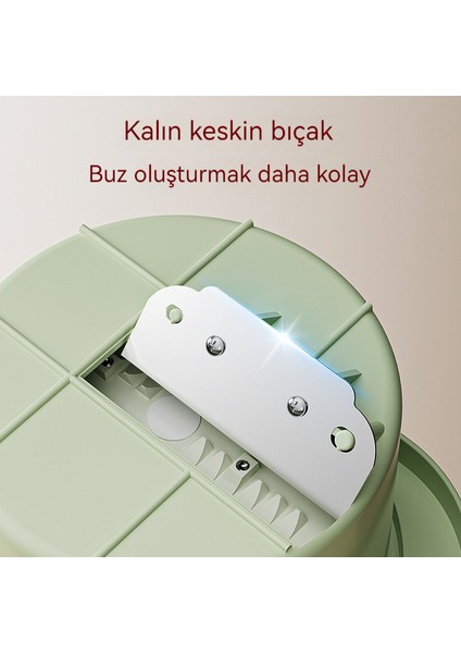Yaz Mutfak Manuel Ev Küçük El Krank Buz Makinesi (Yurt Dışından)