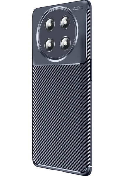 Honor Magic 7 Lite Uyumlu Kılıf Negro Karbon Görünümlü Silikon Lacivert
