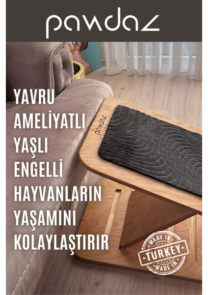 Dayanak - Yaşlı, Engelli, Yavru, Ameliyat Sonrası, Kısa Boylu Kediler Ve Köpekler İçin 5 Kademeli Rampa fiyatları