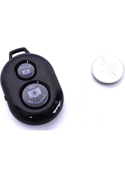 Bluetoothlu Selfie Çubuğu Siyah RENK(180 Derece Oynar Başlık+Sıkı Kavrama+Kumanda.)