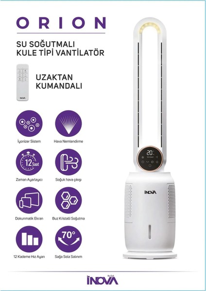 Inova Orion Su Buz Soğutmalı Kule Vantilatör fiyatları