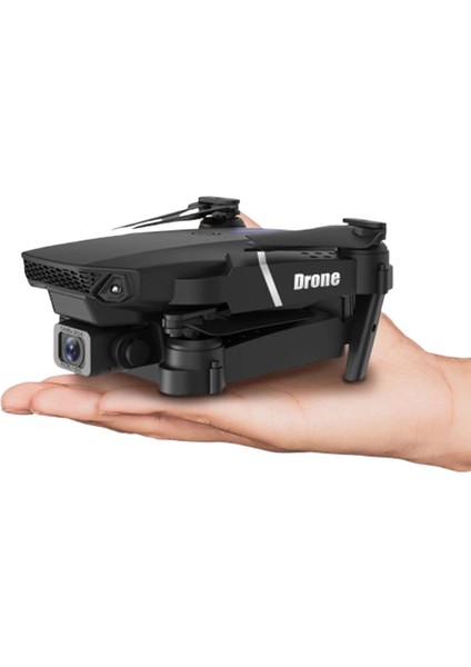 E99 Pro Rc Drone 4K Hd Kamera Katlanabilir Wıfı Fpv Yüksek Performans Gri Kumandalı Geniş Açı Profesyonel Ufak