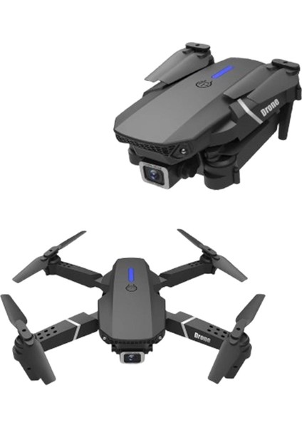 E99 Pro Rc Drone 4K Hd Kamera Katlanabilir Wıfı Fpv Yüksek Performans Gri Kumandalı Geniş Açı Profesyonel Ufak