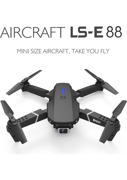 E99 Pro Rc Drone 4K Hd Kamera Katlanabilir Wıfı Fpv Yüksek Performans Gri Kumandalı Geniş Açı Profesyonel Ufak