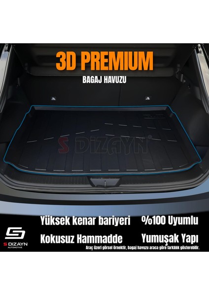 Vw T-Cross 3D Pro Bagaj Havuzu 2022 Üzeri A+ Kalite