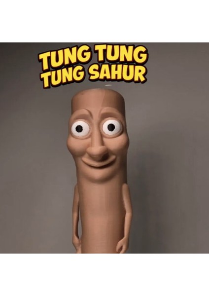 Tung Tungtung Sahur Brainrot Figür 10 cm