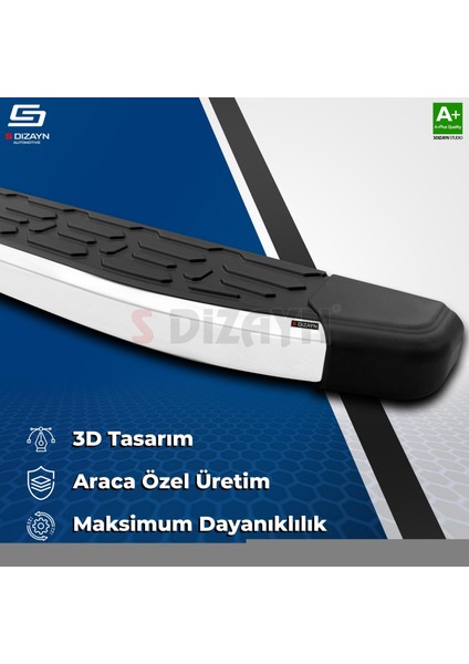 Peugeot 3008 3 Hybrid Evo Aluminyum Yan Basamak 183 cm 2024 Üzeri A+ Kalite