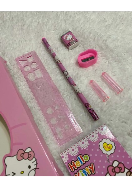 Sanrio Kuromi Hello Kitty 8 Parça Kırtasiye Seti Okul Seti Hello Kitty My Melody Kırtasiye Seti modelleri