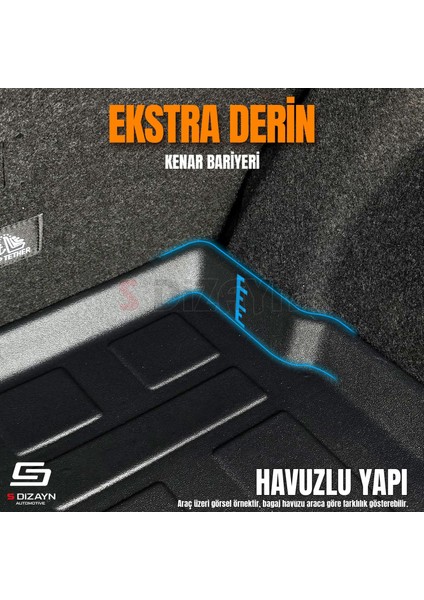 Citroen C Elysee 3D Pro Bagaj Havuzu 2012 Üzeri A+ Kalite
