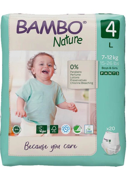 No:4 Ekolojik Külot Bez 7-12 kg 20'li