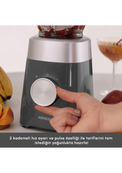 Multiblend Smoothie Blender Gri 1000W