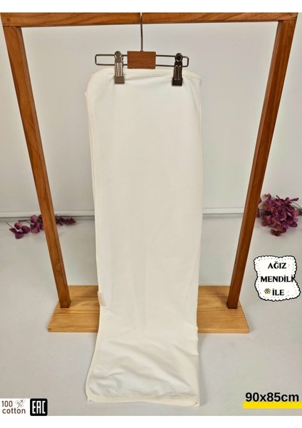 Ekru Tek Katlı Bebek Battaniyesi Doğal Organik Uyku Kundağı %100 Pamuklu Çok Amaçlı Örtü 90X85CM indirimleri