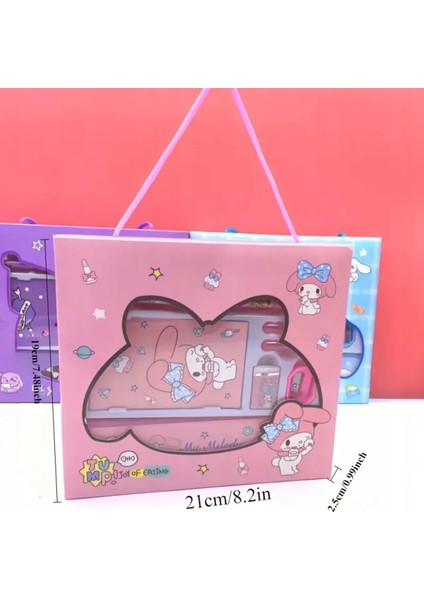 Sanrio Kuromi Hello Kitty 8 Parça Kırtasiye Seti Okul Seti Hello Kitty My Melody Kırtasiye Seti modelleri