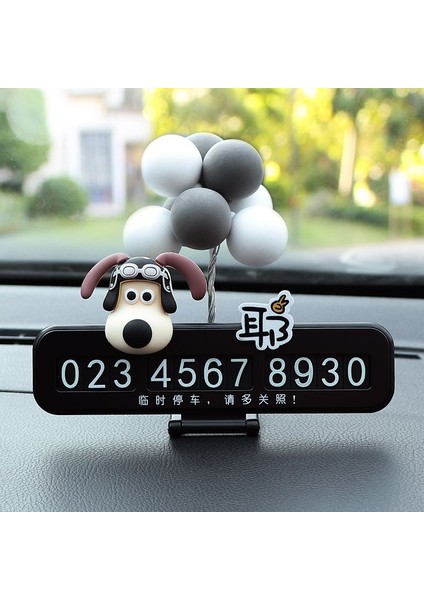Geçici Araba Plakası Araba Cep Telefonu Numarası Plakası Yaratıcı Süsler Dekoratif Malzemeler (Yurt Dışından)