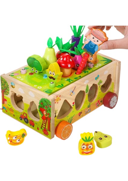 Ahşap Yapı Blokları Bebek Eğitici Oyuncaklar (Yurt Dışından)