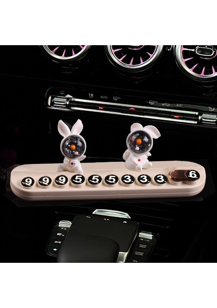 Araba Telefon Plakasını Taşı Sevimli Sense Spaceman Geçici Park Numarası Plakası Araba Süslerini Taşı (Yurt Dışından)