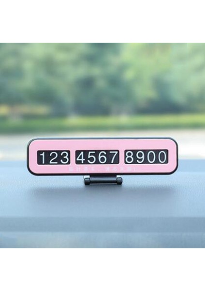 Araç Içi Plaka Geçici Park Plakalı Araba Cep Telefonu Telefon Numarası Kartı Süsler Dekoratif Malzemeler (Yurt Dışından)