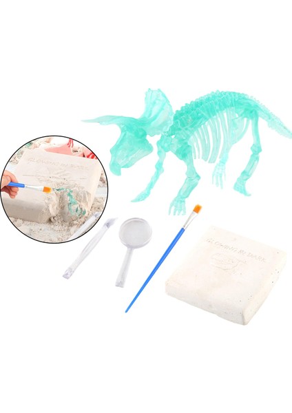 Kids Dinozor Arkeoloji Dino Oyuncak Triceratops (Yurt Dışından)