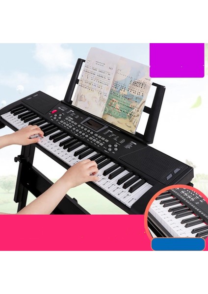 Dijital Klavye Piyano 61 Tuşlu Profesyonel ve Taşınabilir Elektronik Müzik Aleti indirimleri