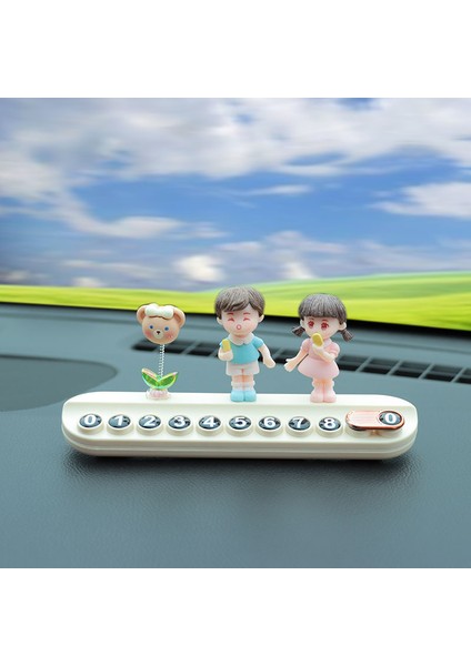 Araba Telefon Plakasını Taşımak Için Geçici Otopark Plakası Araba Gizlenebilir Cep Telefonu Numarası Plaka Dekorasyon Malzemeleri (Yurt Dışından)