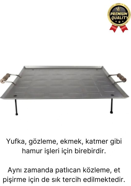 Üretim Yapışmaz Ahşap Kulplu Yufka Ekmek Gözleme Hamur Mangal Izgara Ocak Üstü Pişirme Sacı fiyatları